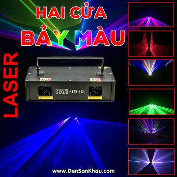 Đèn Laser Sân Khấu 2 Cửa 7 Màu